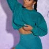 Oversized Sweatshirt In Teal -Core Fit Shop Look25 2032copy2