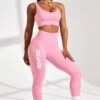 Full Length Seamless Leggings In Pink