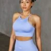 Racer Crop Top In Blue 2 Racer Crop Top In Blue -Core Fit Shop Look6 1571copy2 1