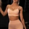 No Limits Seamless High Waisted Shorts In Peach -Core Fit Shop bt0001 bt0002 2 empower no limits peach crop top high waisted shorts workout set 1