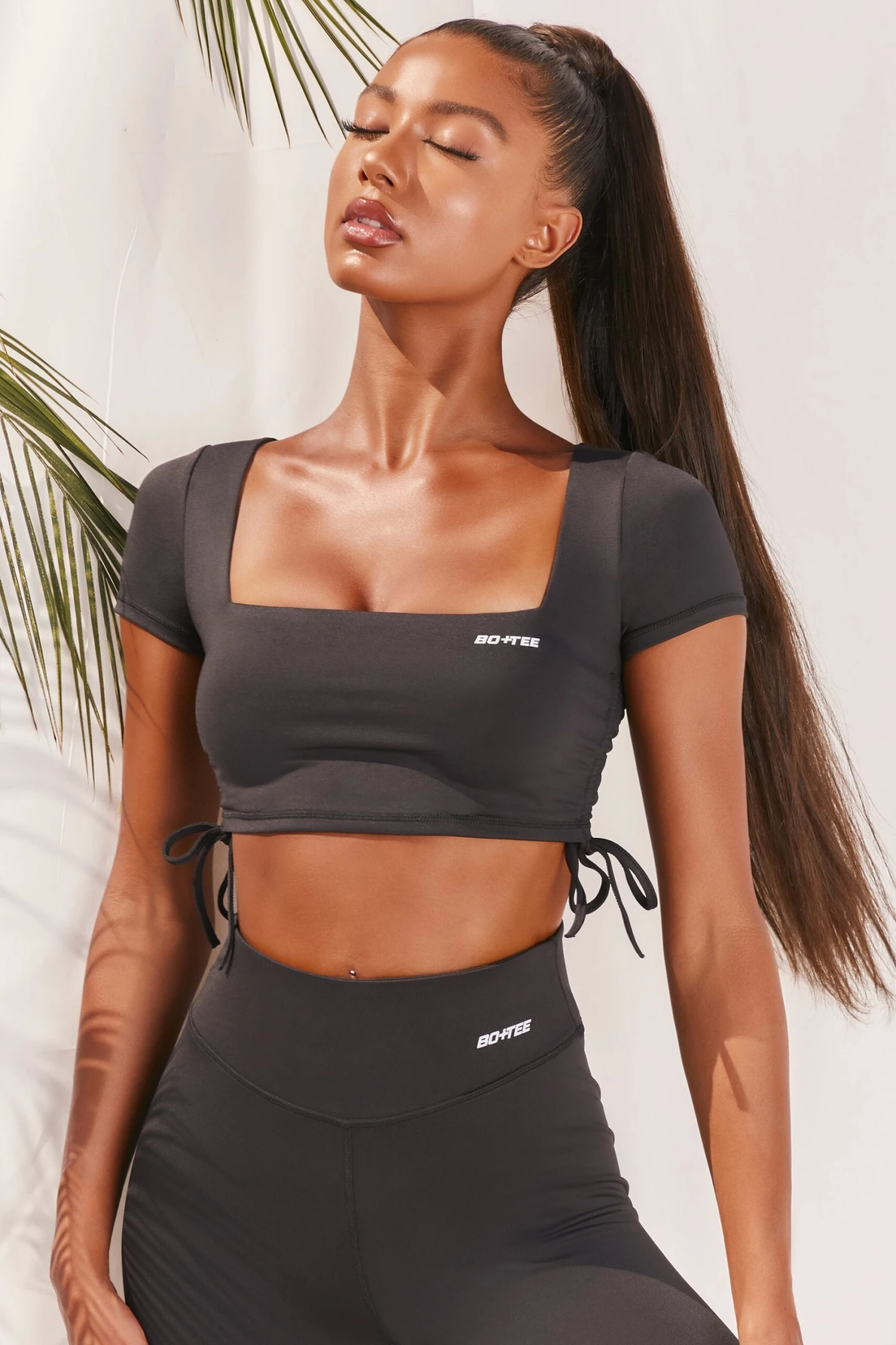 Slinky Crop Top In Black 7 Slinky Crop Top In Black - Image 5