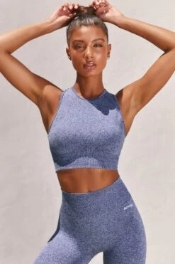 Success Seamless High Neck Crop Top In Navy -Core Fit Shop bt0012 bt0015 6 navy high waisted leggings crop top two piece workout bo tee copy 2 50b427aa a6d1 4cdf a42a 89f0ad3c4aeb