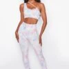 Energy Seamless Full Length Leggings In Tie Dye -Core Fit Shop bt0021 bt0026 1 tie dye strap cross over front crop top logo high waist leggings two piece sportswear 5