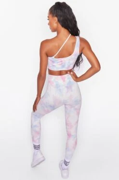 Energy Seamless Full Length Leggings In Tie Dye -Core Fit Shop bt0021 bt0026 8 tie dye strap cross over front crop top logo high waist leggings two piece sportswear 5