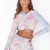 On Track Mini Runner Shorts In Tie Dye -Core Fit Shop bt0024 bt0019 1 tiedye workout ruched crop hoodie shorts set 2