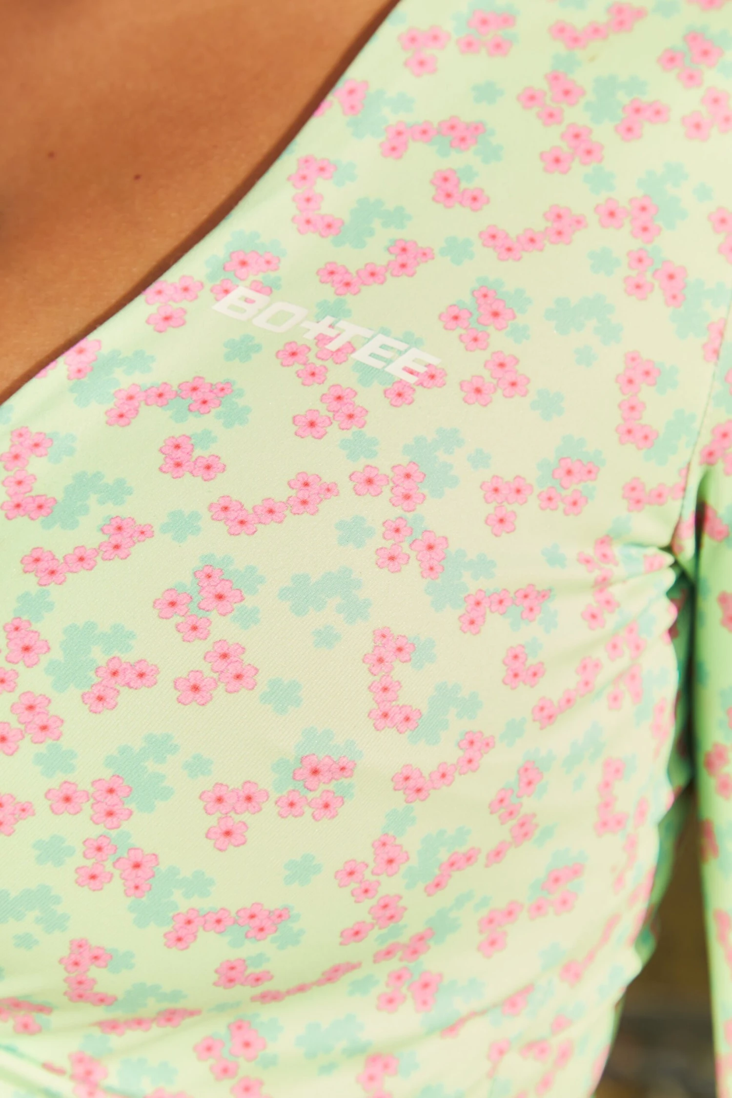 Growth Slinky Long Sleeve Crop Top In Green 8 Growth Slinky Long Sleeve Crop Top In Green - Image 6