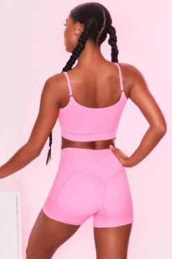 Intense Ribbed Butt Lifting Shorts In Candy Pink 15 Intense Ribbed Butt Lifting Shorts In Candy Pink -Core Fit Shop bt0134 bt0132 8 all for me intense candy pink ribbed stitch detail sports bra high waisted shorts sportswear set