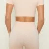 Seamless High Waisted Shorts In Blush -Core Fit Shop bt0153 5 confidence blush shorts