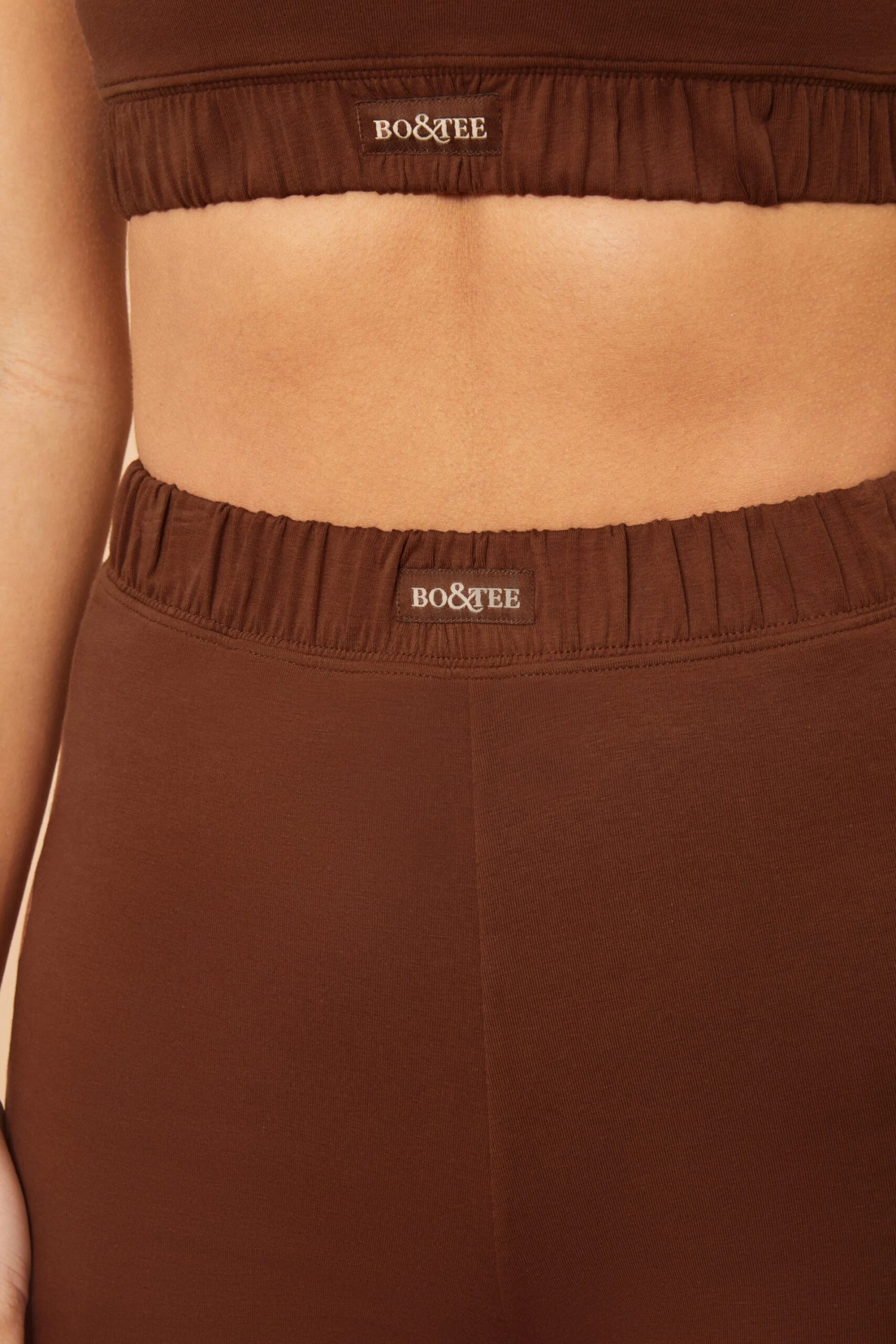 High Waisted Mini Shorts In Brown 5 High Waisted Mini Shorts In Brown - Image 3