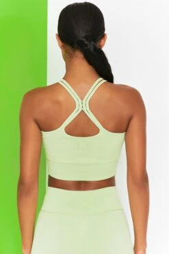 Feel Your Power Ribbed Racer Crop Top In Lime 14 Feel Your Power Ribbed Racer Crop Top In Lime -Core Fit Shop bt0302 bt0304 5 energise lime ribbed drawstring leggings feel your power ribbed cross strap crop top 2