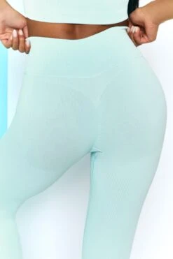 Energise Ribbed Tie Front Full Length Leggings In Light Blue 10 Energise Ribbed Tie Front Full Length Leggings In Light Blue -Core Fit Shop bt0302 bt0304 7 energise light blue ribbed drawstring leggings feel your power ribbed cross strap crop top