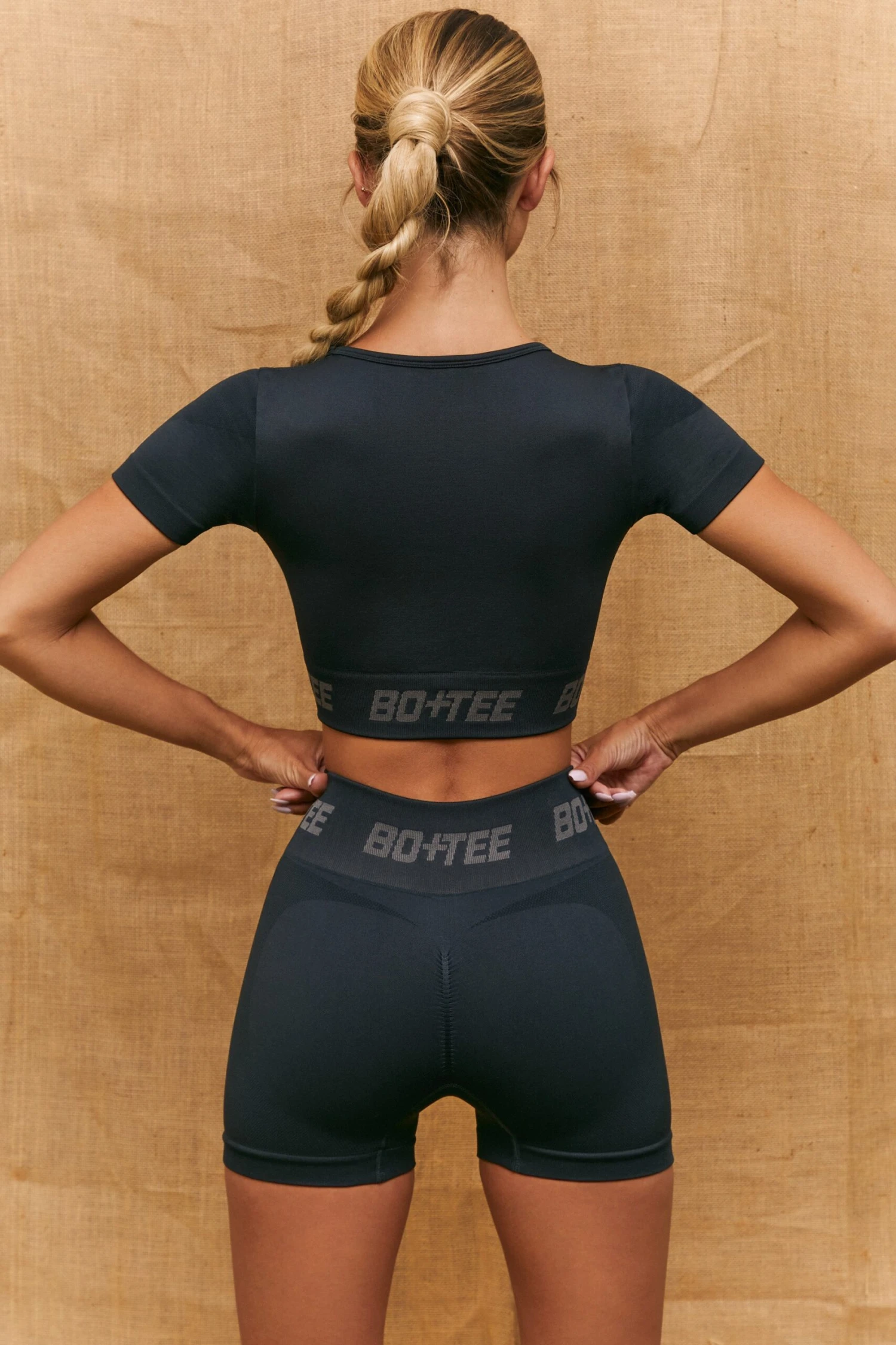 Seamless Contour Mini Shorts In Black 8 Seamless Contour Mini Shorts In Black - Image 6