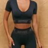 Seamless Contour Mini Shorts In Black -Core Fit Shop bt0314 bt0317 5 engage black crop top command high waisted cycle shorts