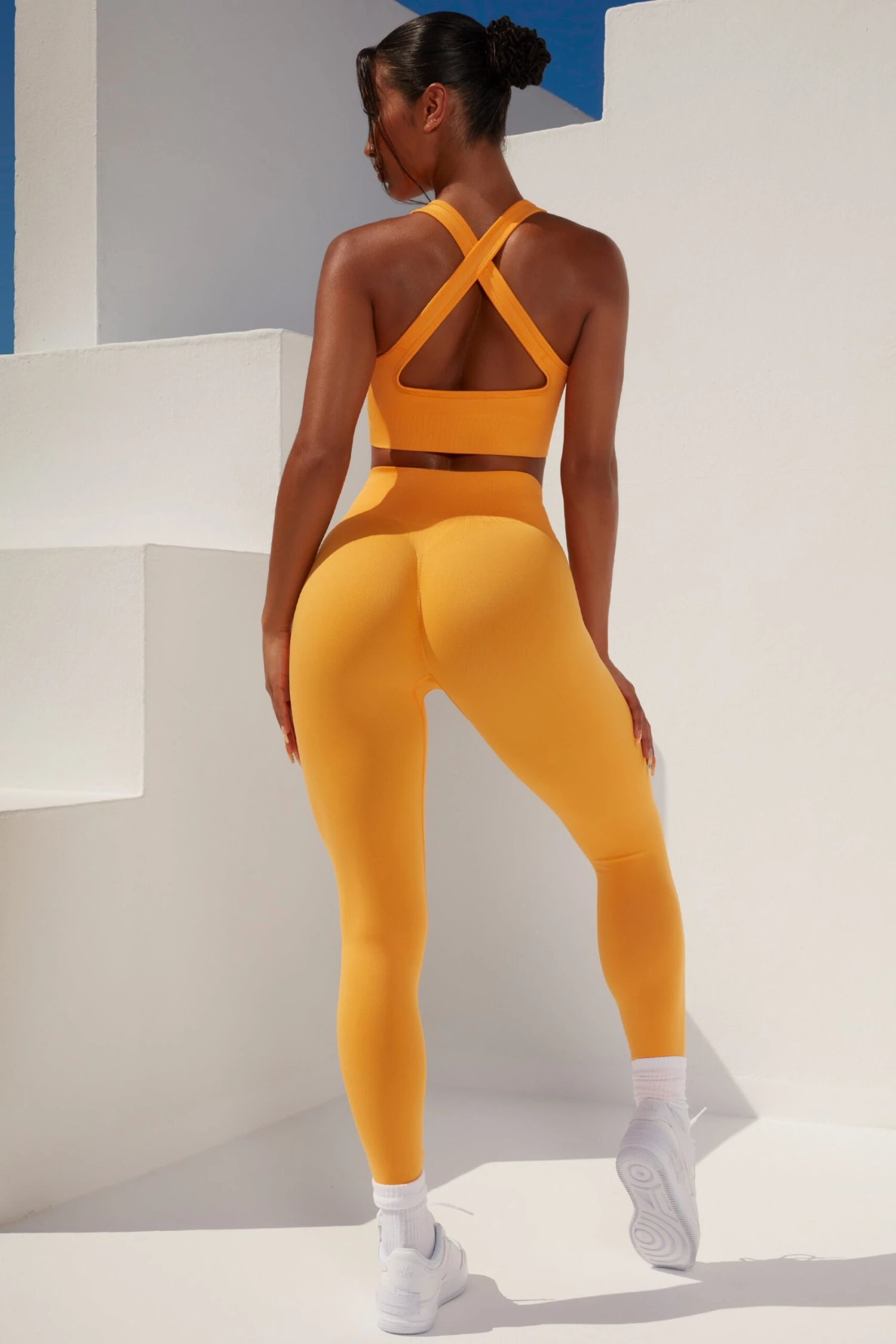 Surge Curved Waist Seamless Leggings In Light Orange 12 Surge Curved Waist Seamless Leggings In Light Orange - Image 10