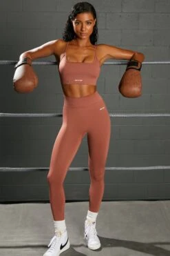 Square Neck Seamless Sports Bra In Rust 17 Square Neck Seamless Sports Bra In Rust -Core Fit Shop bt0370 bt0365 8