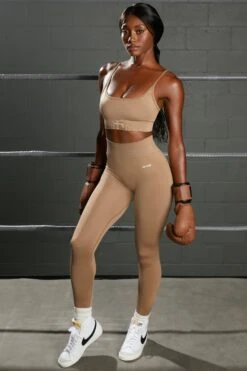 Surge Curved Waist Seamless Leggings In Brown 17 Surge Curved Waist Seamless Leggings In Brown -Core Fit Shop bt0370 bt0365 8 surge brown leggings awaken crop top