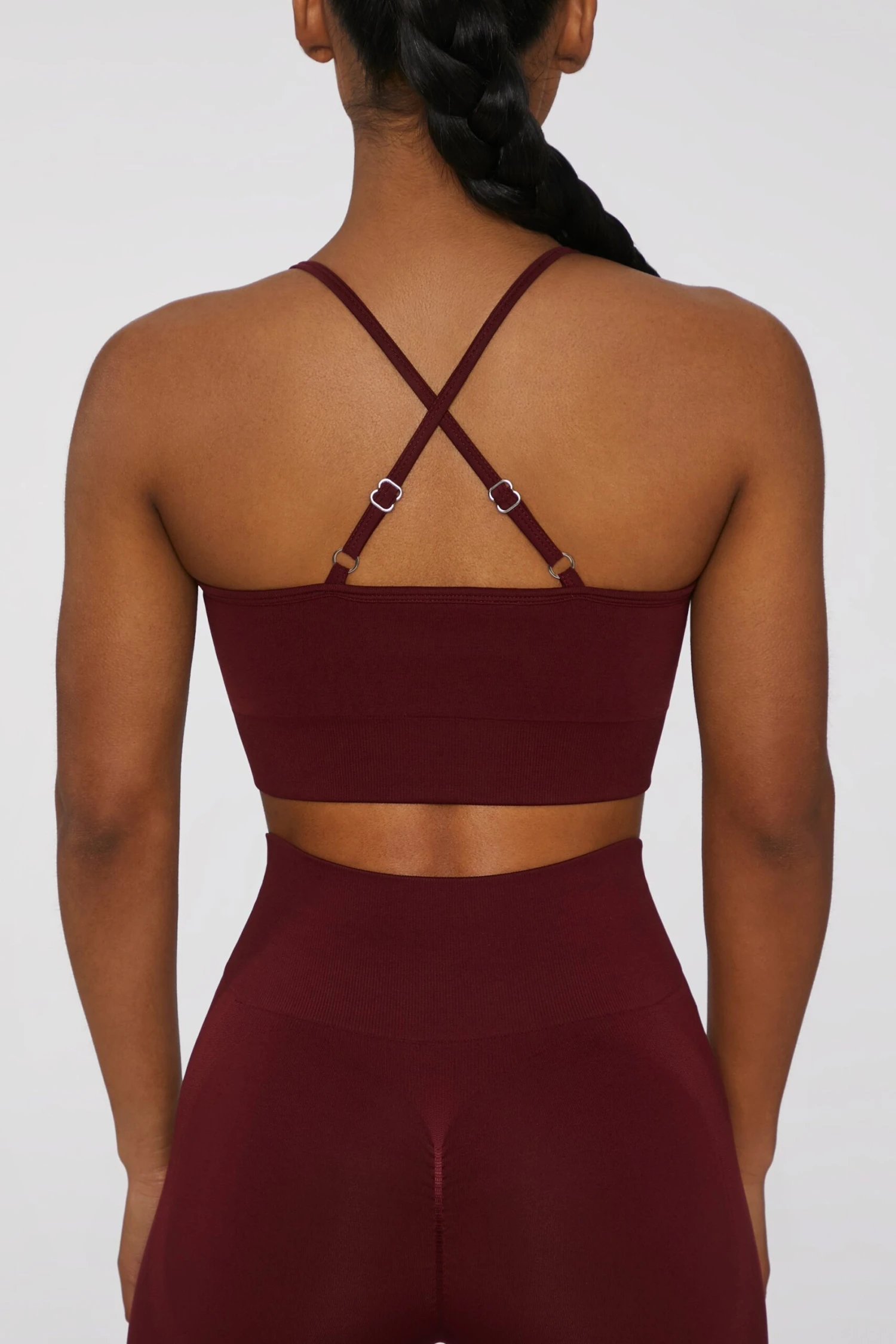 Circuit Sports Bra In Deep Red 4 Circuit Sports Bra In Deep Red - Image 2