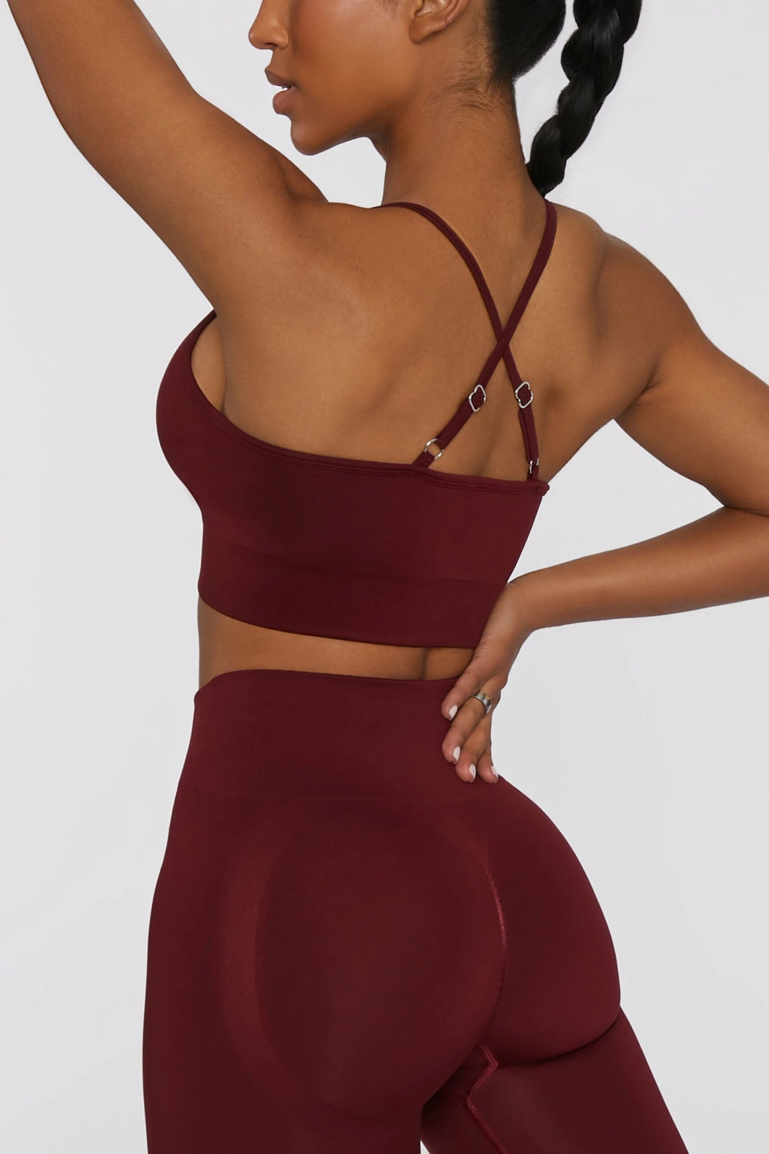 Circuit Sports Bra In Deep Red 7 Circuit Sports Bra In Deep Red - Image 5