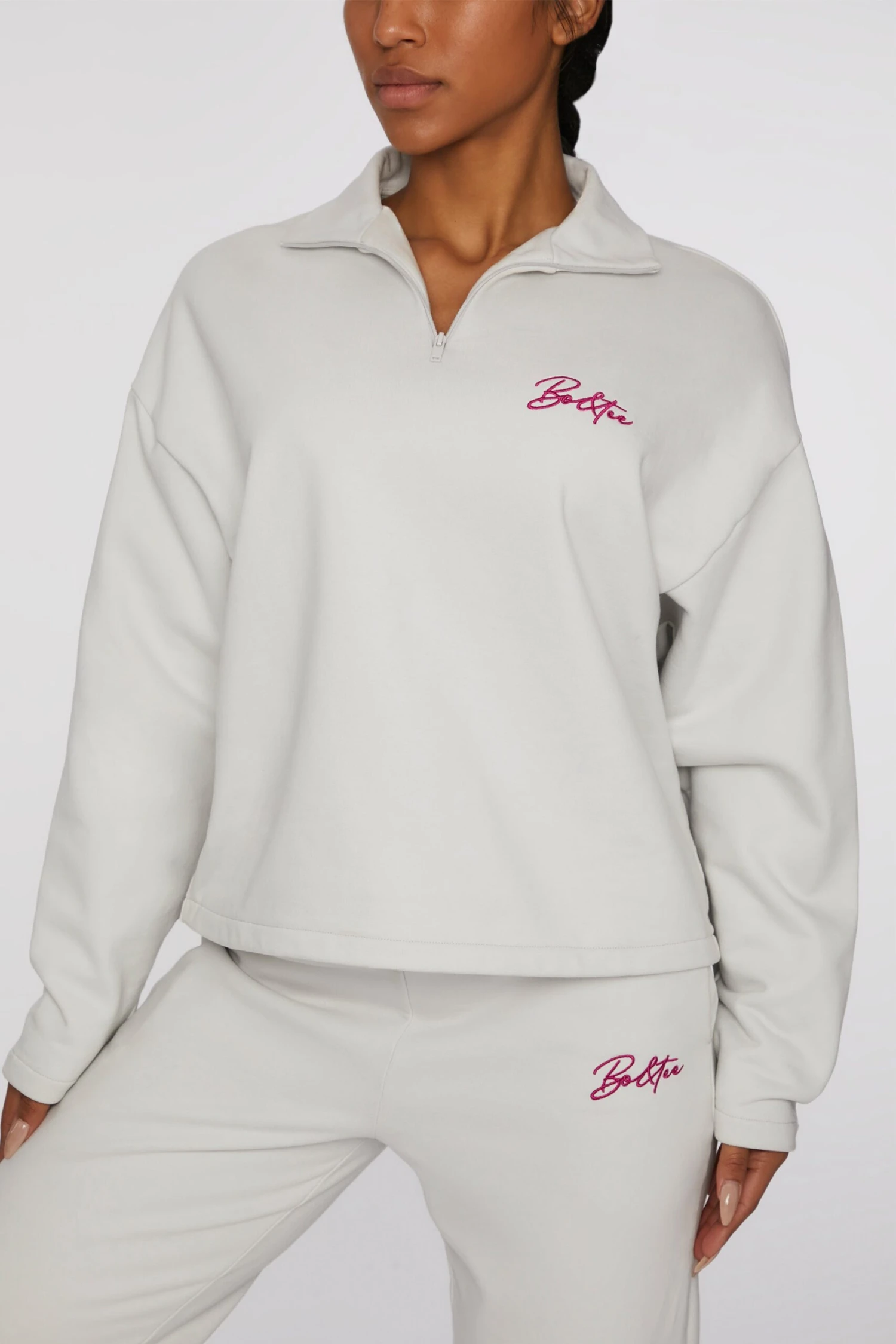 High Neck Sweater In Grey 6 High Neck Sweater In Grey - Image 4