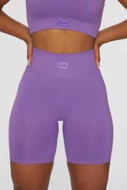 Biker Shorts In Purple 10 Biker Shorts In Purple -Core Fit Shop bt0403 2 push yourself purple biker shorts
