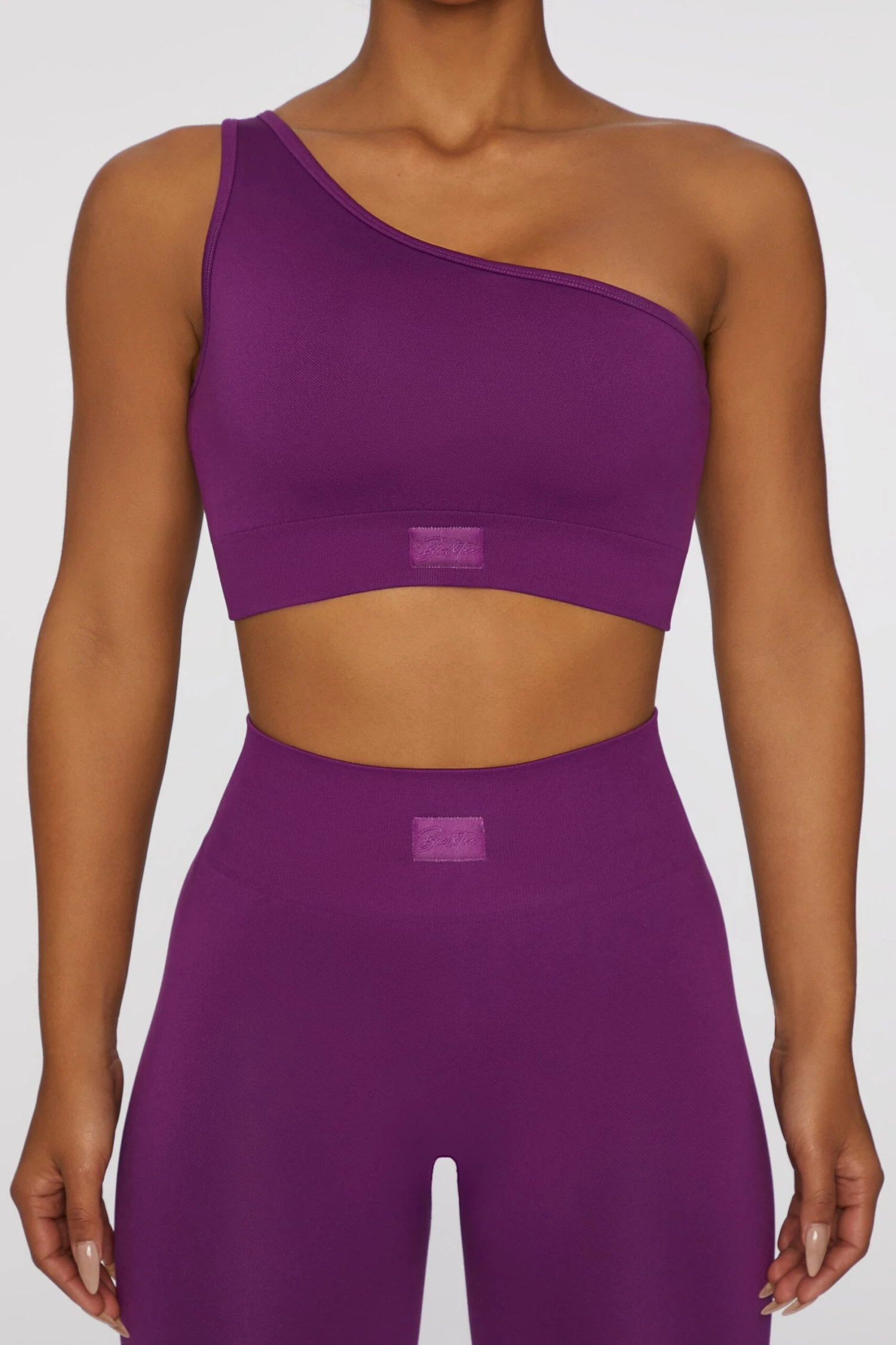 Asymmetric Crop Top In Dark Purple 7 Asymmetric Crop Top In Dark Purple - Image 5