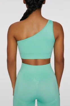 Asymmetric Crop Top In Turquoise -Core Fit Shop bt0408 4 empowered turquoise asymetric crop top