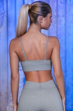 Strappy Sports Bra In Grey 14 Strappy Sports Bra In Grey -Core Fit Shop bt0431 bt0434 11 optimum off piste grey sports bra leggings set