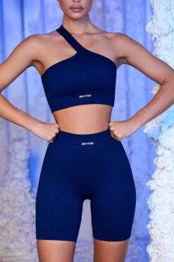 Ribbed Biker Shorts In Navy 15 Ribbed Biker Shorts In Navy -Core Fit Shop bt0432 bt0436 5 on the rink new peaks navy one strap crop top ribbed biker short 1 1