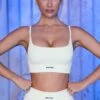 Strappy Sports Bra In White 1 Strappy Sports Bra In White -Core Fit Shop white 10 1