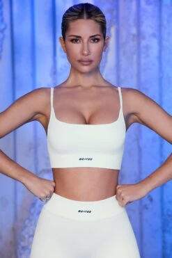 Strappy Sports Bra In White